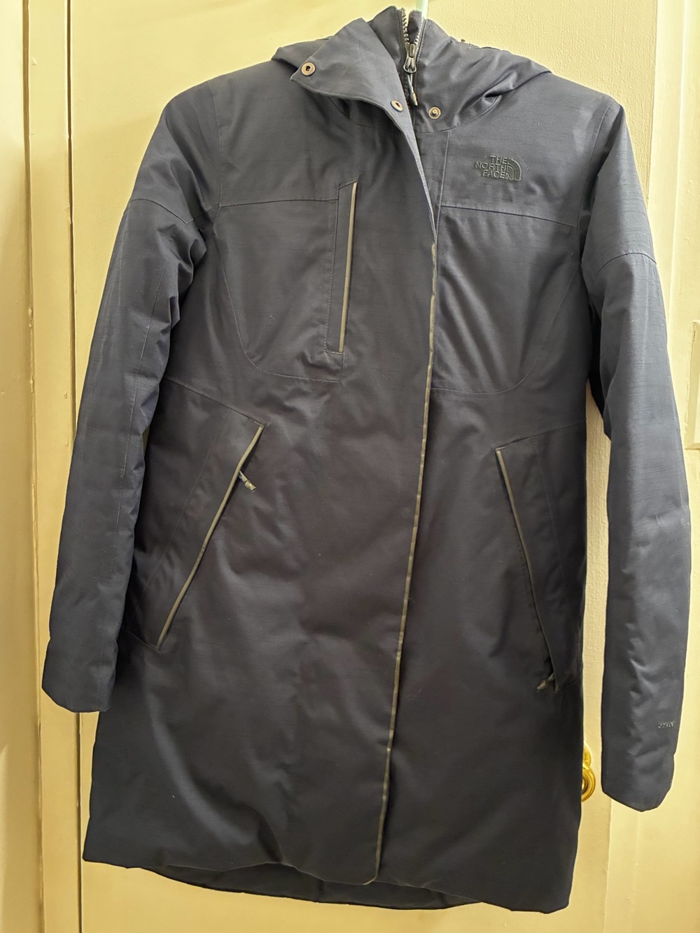 The North Face Women's Dark Blue Hooded Trench Coat